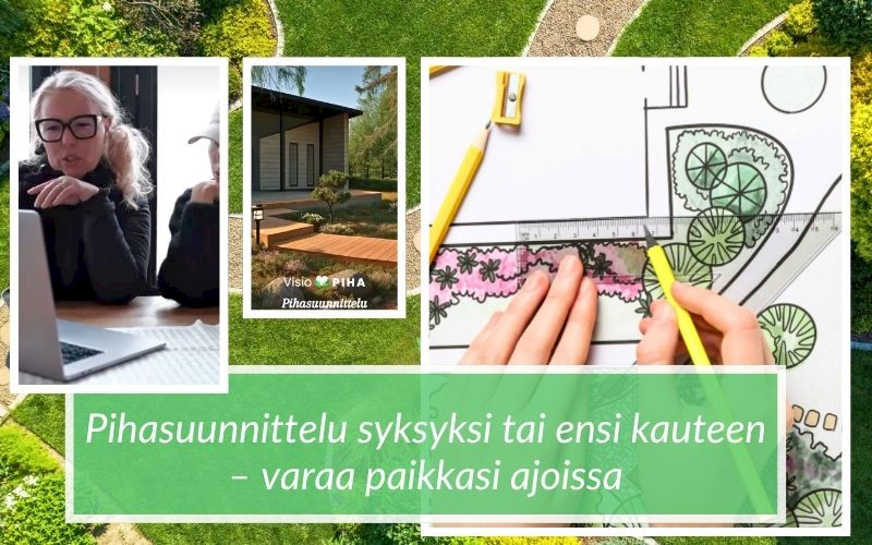 Visiopiha, pihasuunnittelu 3D-kuvina ArchiCAD-ohjelmistolla